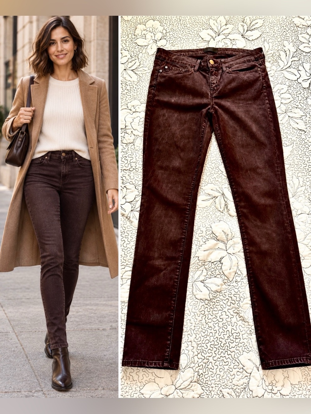 💥Vince Mulberry Stretch Skinny Jeans Tencel Blend Size 29💛